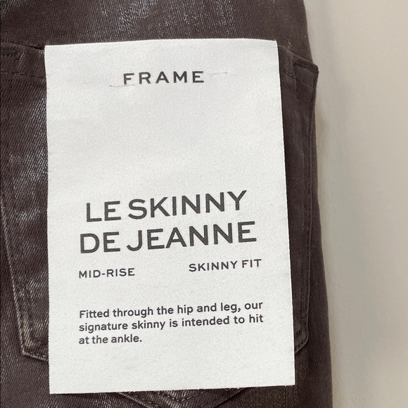 Frame Denim Brown Skinny Pants - Picture 7 of 14